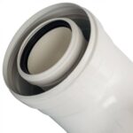 STOUT Элемент дымохода конденсац. колено 90°/ адаптер 90° DN60/100 м/п PP-FE (совместим. с Baxi,Viessmann) — фото 3