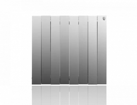 Биметаллический радиатор отопления Royal Thermo PianoForte 500 VD 8 секций Silver Satin