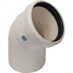 STOUT Элемент дымохода конденсац. угол 45° DN80 м/п PP-FE — фото 3