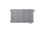 Биметаллический радиатор отопления Royal Thermo PianoForte 300 8 секций Silver Satin VDR — фото 1