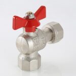Кран шаровой угловой с накидной гайкой и внутренней резьбой 3/4″ х 3/4″ VT.266.N.0505 — фото 12