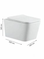 Инсталляция GROHE Rapid SL 38772001 с унитазом Bahenberg Melle B20-08, комплект 5 в 1, панель смыва, хром глянец — фото 2