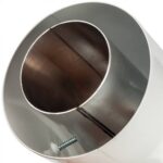 STOUT Элемент дымохода отвод коаксиальный 45° DN60/100, п/м уплотнения и хомут в комплекте (с логотипом) — фото 7