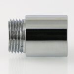 Фитинг резьбовой – удлинитель хромированный 1/2″ х 30 мм VTr.198.C.0430 — фото 5