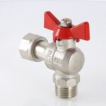Кран шаровой угловой с накидной гайкой и наружной резьбой 3/4″ x 3/4″ VT.267.N.0505 — фото 9
