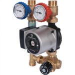 STOUT SDG-0002 Насосная группа с термостатическим смесительным клапаном 3/4″с насосом Grundfos UPSO 15-65 130 — фото 2