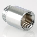 Фитинг резьбовой – удлинитель хромированный 1″ х 80 мм VTr.198.C.0680 — фото 6