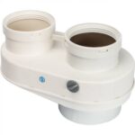 STOUT Элемент дымохода DN80/80 адаптер для подкл. разд. труб (совместимый Baxi ) PP-Ryton — фото 1