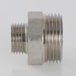 Фитинг резьбовой – ниппель переходной 1/2″ х 3/8″ VTr.580.N.0403 — фото 5