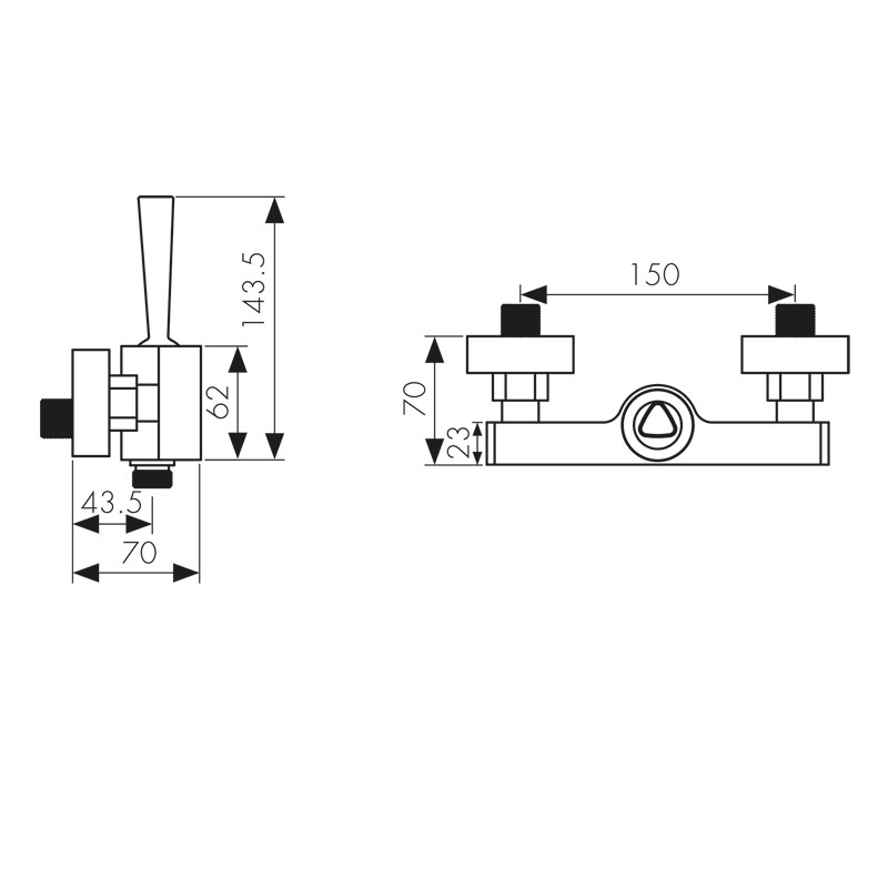 65077 Смеситель KAISER Vista для душа — фото 4