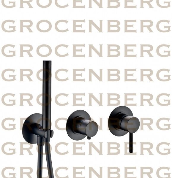 Душевой комплект Grocenberg GB5090BL Черный матовый