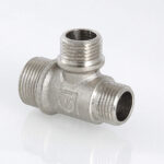 Фитинг резьбовой – тройник переходной c наружной резьбой 3/4″ х 1/2″ х 1/2″ VTr.131.RN.050404 — фото 2