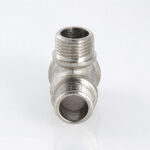 Фитинг резьбовой – тройник переходной c наружной резьбой 3/4″ х 3/4″ х 1/2″ VTr.131.RN.050504 — фото 3