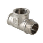 Фитинг резьбовой – тройник с переходом на наружную резьбу 1/2″ VTr.134.N.0004 — фото 1