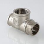 Фитинг резьбовой – тройник с переходом на наружную резьбу 1/2″ VTr.134.N.0004 — фото 2