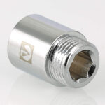 Фитинг резьбовой – удлинитель хромированный 3/4″ x 25 мм VTr.198.C.0525 — фото 2