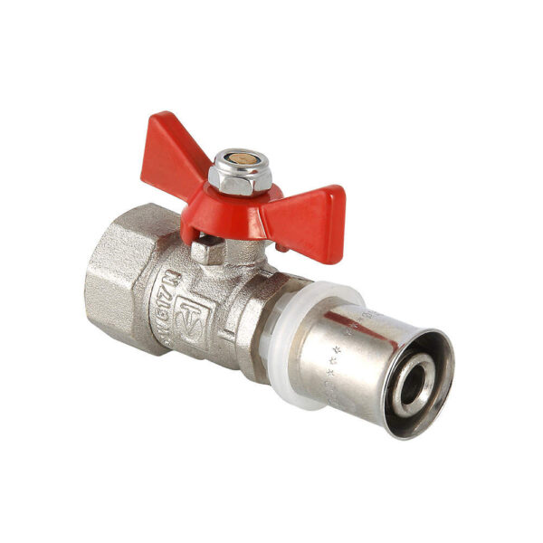 Кран шаровой с пресс-соединением 16 х 1/2″ VT.242.N.1604