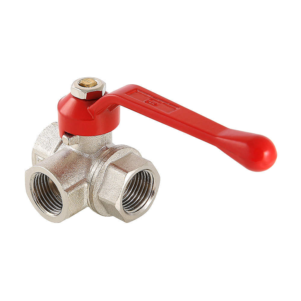 Кран шаровой трехходовой, тип T 1/2″ VT.361.N.04