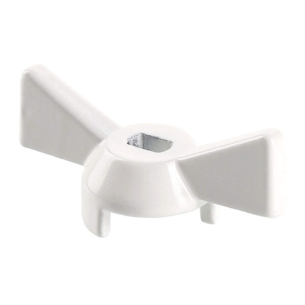 Ручка-бабочка для крана белая 1/2″–3/4″ VT.220.W.04