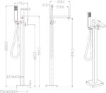 Смеситель напольный Groсenberg GB800 Золото — фото 2