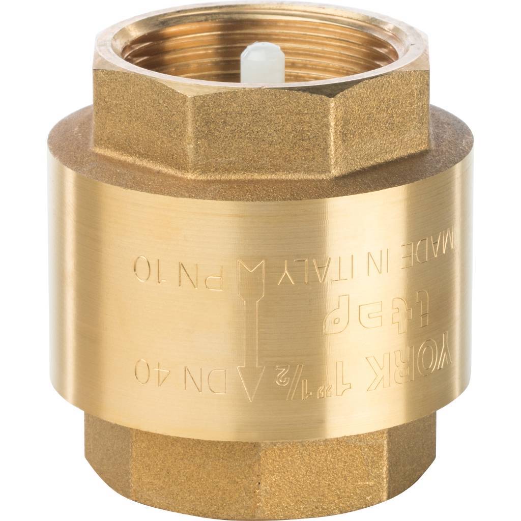 STOUT 1 1/2″ Клапан обратный пружинный муфтовый с пластиковым седлом — фото 2
