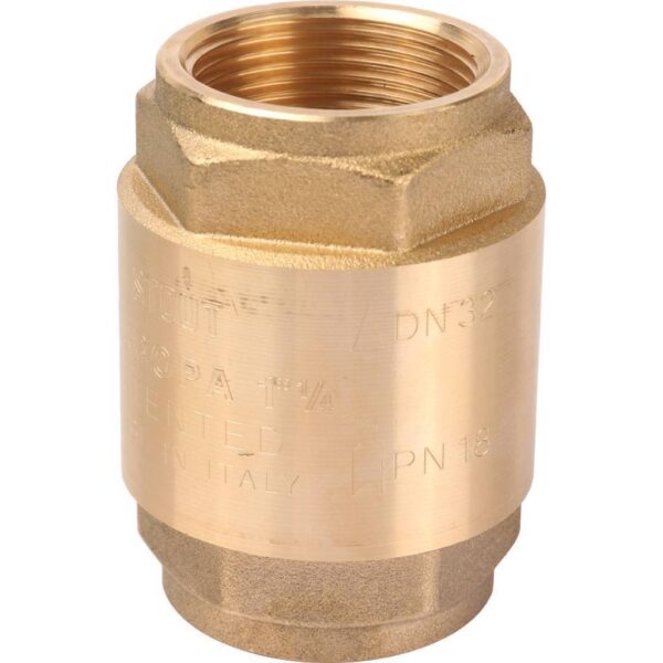 STOUT 1 1/4″ Клапан обратный пружинный муфтовый с металлическим седлом