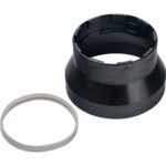STOUT Элемент дымохода адаптер пластиковый DN101/133, для гермитизации терминала при проходе через крышу — фото 1