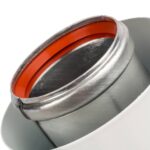 STOUT Элемент дымохода DN60/100 адаптер для котла угловой 90° коаксиальный (совместимый с Vaillant, Protherm NEW)(с логотипом) — фото 4