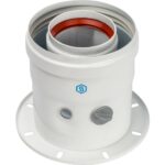 STOUT Элемент дымохода DN60/100 адаптер для котла вертикальный коаксиальный (совместимый с Bosch, Buderus)(с логотипом) — фото 2