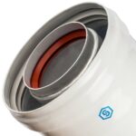 STOUT Элемент дымохода DN60/100 адаптер для котла вертикальный коаксиальный (совместимый с Vaillant, Protherm NEW)(с логотипом) — фото 4