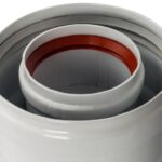 STOUT Элемент дымохода DN60/100 адаптер для котла вертикальный коаксиальный (совместимый с Baxi,Viessmann)(с логотипом) — фото 4
