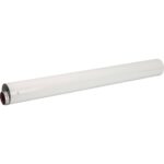 STOUT Элемент дымохода DN60/100 труба коаксиальная 1000 мм п/м, уплотнения и хомут в комплекте — фото 2