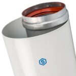 STOUT Элемент дымохода DN60/100 труба коаксиальная 1000 мм п/м, уплотнения и хомут в комплекте — фото 4