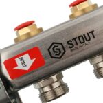 STOUT Коллектор из нержавеющей стали без расходомеров 2 вых. — фото 4