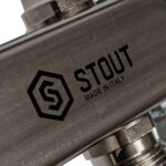 STOUT Коллектор из нержавеющей стали для радиаторной разводки 6 вых. — фото 4