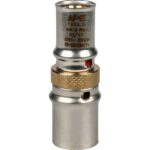 STOUT Муфта соединительная переходная 20х16 для металлопластиковых труб прессовой — фото 4