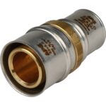 STOUT Муфта соединительная переходная 32х26 для металлопластиковых труб прессовой — фото 2