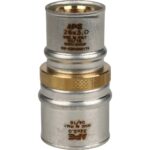 STOUT Муфта соединительная переходная 32х26 для металлопластиковых труб прессовой — фото 3