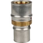 STOUT Муфта соединительная переходная 32х26 для металлопластиковых труб прессовой — фото 4