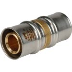 STOUT Муфта соединительная равнопроходная 26х26 для металлопластиковых труб прессовой — фото 1