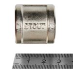 STOUT Муфта ВВ никелированная 1/2 — фото 3