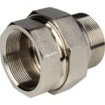 STOUT Разъемное соединение американка ВН никелированное, уплотнение под гайкой o-ring кольцо 2 — фото 3