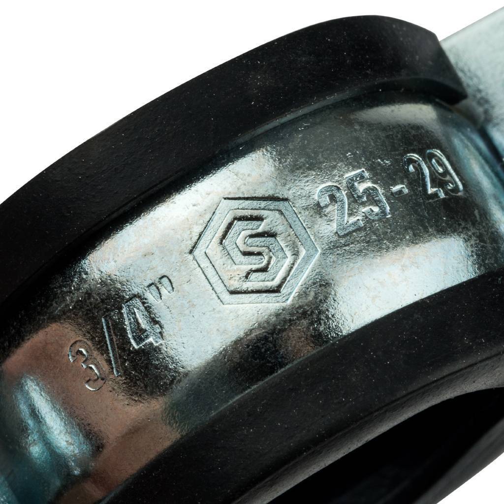 STOUT SAC-0020-Комплекты Хомут для труб, комплект: хомут+шпилька шуруп +дюбель пластиковый 3/4 (25-29) — фото 4
