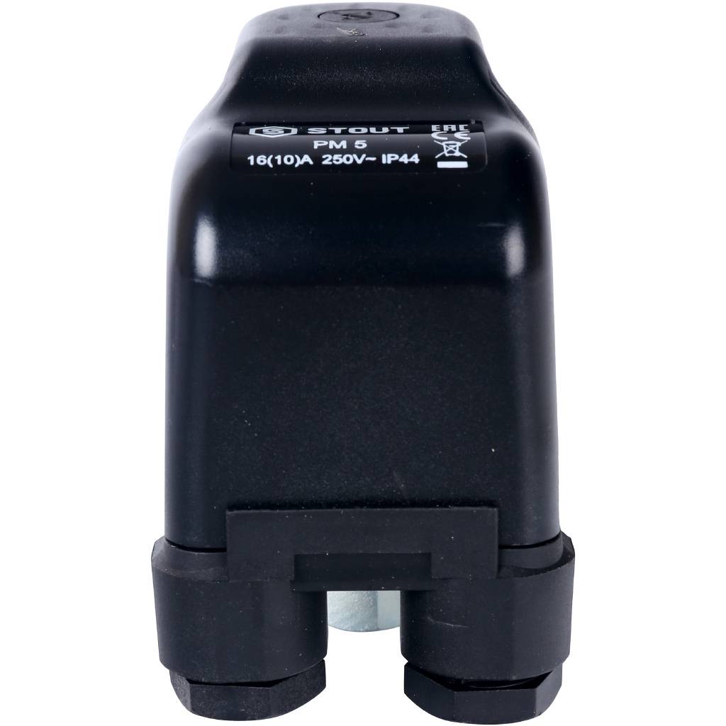 STOUT SCS-0001 Реле давления для водоснабжения PM5G, 1-5 бар, 1/4″, с накидной гайкой. — фото 4