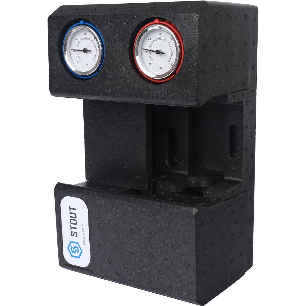 STOUT SDG-0002 Насосная группа с термостатическим смесительным клапаном 3/4″ без насоса