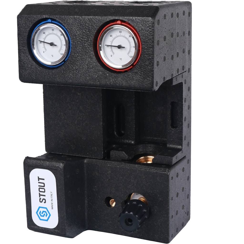 STOUT SDG-0007 Насосная группа с 3-х ходовым приводным смесителем 3/4″ без насоса