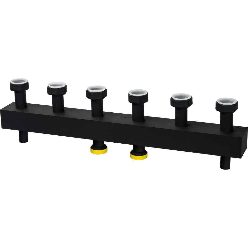 STOUT SDG-0016 Стальной распределительный коллектор 3 отопительных контура. В теплоизоляции DN 25 — фото 4