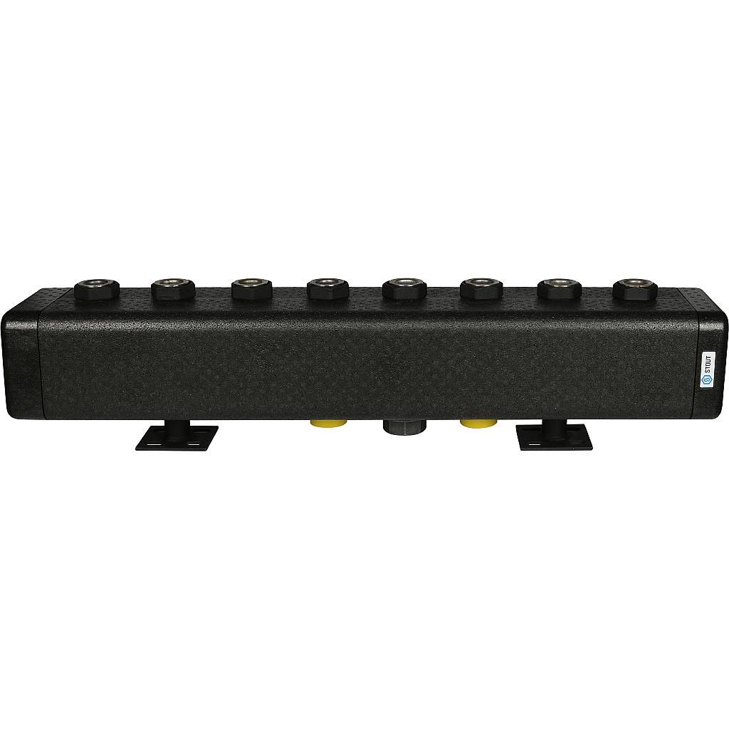 STOUT SDG-0016 Стальной распределительный коллектор 4 отопительных контура. В теплоизоляции DN 32 — фото 2