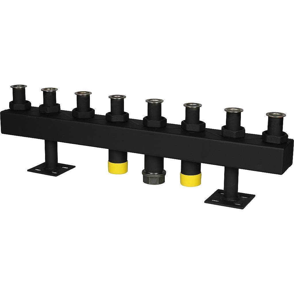 STOUT SDG-0016 Стальной распределительный коллектор 4 отопительных контура. В теплоизоляции DN 32 — фото 4