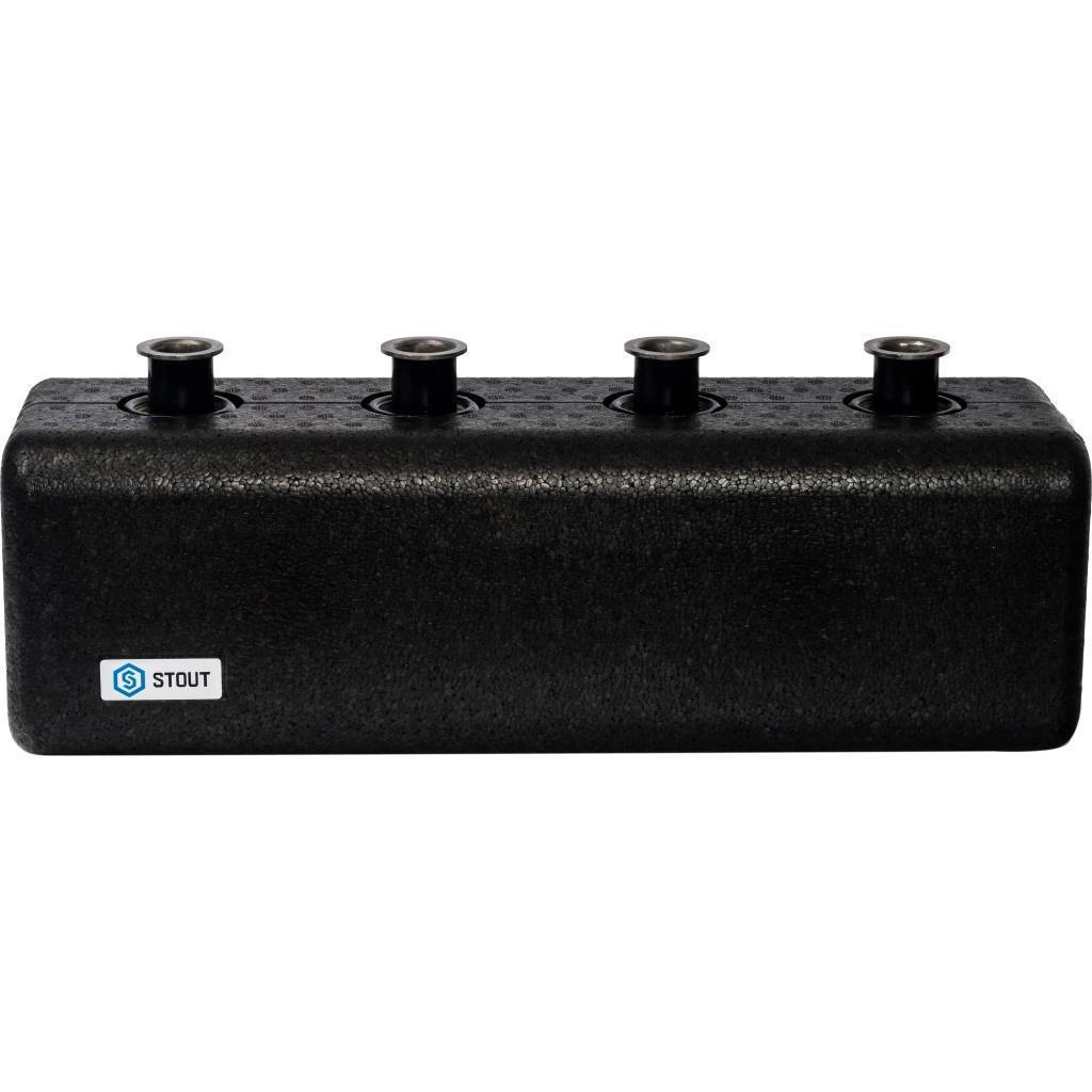 STOUT SDG-0018 Стальной распределительный коллектор 2 отопительных контура с гидравлическим разделителем DN 25 — фото 2